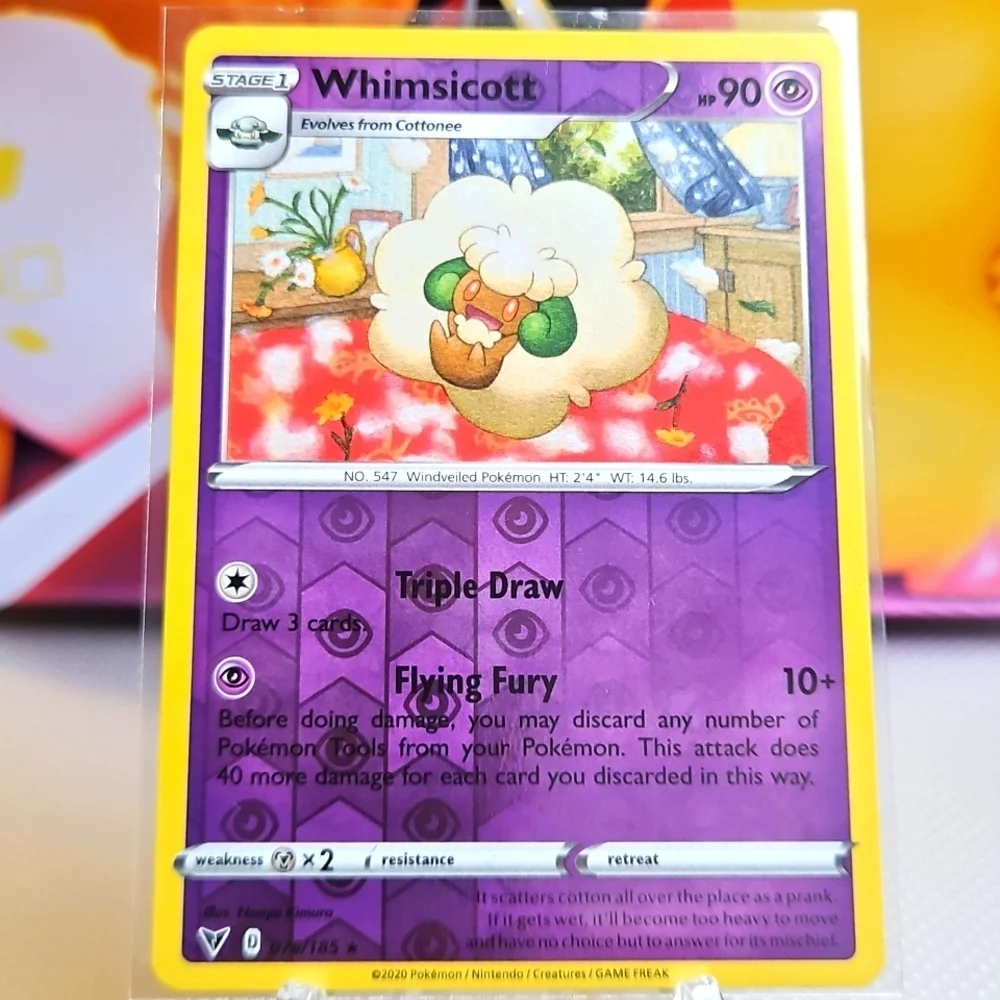 Whimsicott 076/185 Pokémon TCG Rrverse Holo Rare